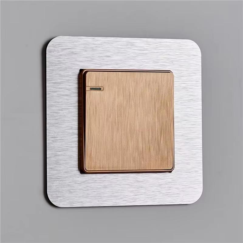 

1/4pcs Anti-Dirty Buckle Type Non-Adhesive Dustproof Switch Protective Cover Outlet Wall Sticker for Home Living Room Decor 4pcs срібний