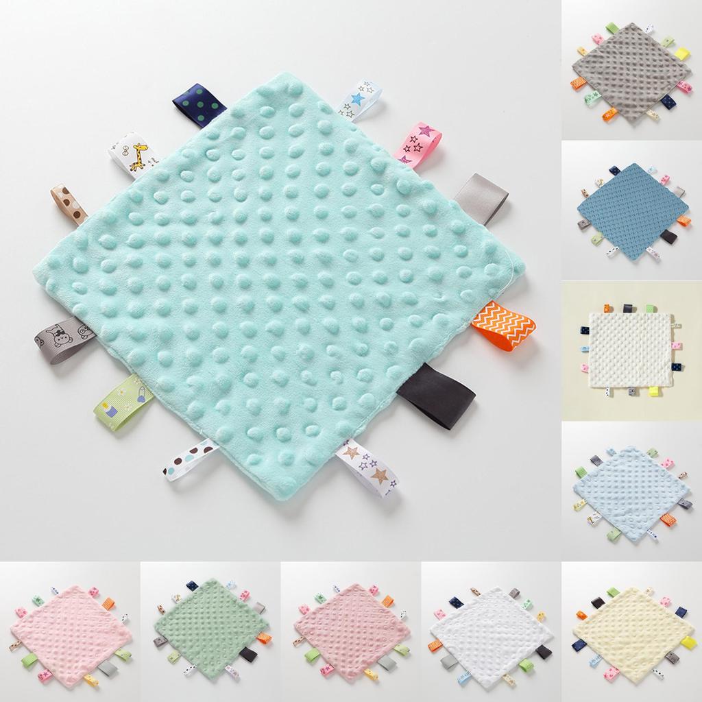 Baby Plush Comforter Sleep Aid With Solid Color For Newborns And Infants