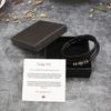 Men's Titanium Steel & Leather Engraved Bracelet Set with Stainless Steel Layers