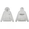 2026 FOG ESSENTIALS Flocked Letter Hoodie Unisex Casual Thick Cotton Sweatshirt