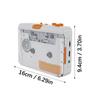 Portable Cassette Tape Player with 3.5mm Headphone Port USB Cassette to MP3 Converter Reverse Recording Cassette Tape