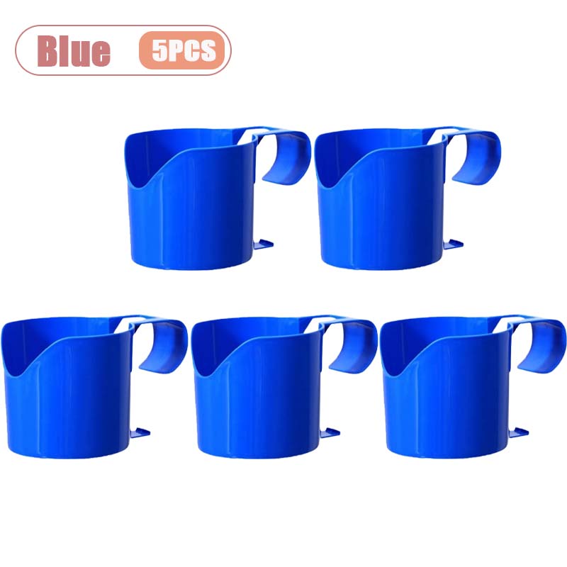 1-10PCS Portable Stable Poolside Cup Holder for Water Bottles Outdoor Swimming Pool Side Table Easy Carry Summer Accessory