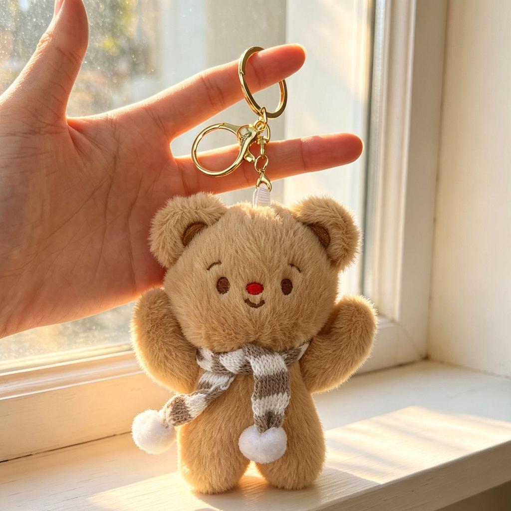 Ciondolo Bambola Peluche Cuore - Carino Regalo Cartoon per Migliori Amici & Studenti