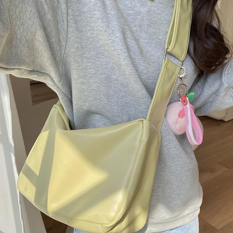 Bag 2 College Students Commute In Class Soft Leather Broadband Shoulder Messenger Tote Bag Is a Must for Women's Large-capacity Commuting