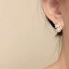 Drip Oil Diamond Pearl Butterfly Earrings Fashion Simple Temperament Versatile Stud Earrings Exquisite High Sense Earrings Women