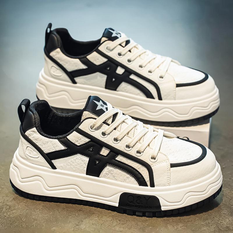 Casual Board Shoes Spring New Thick-soled Non-slip and Wear-resistant Advanced Youth Low-top Shoes