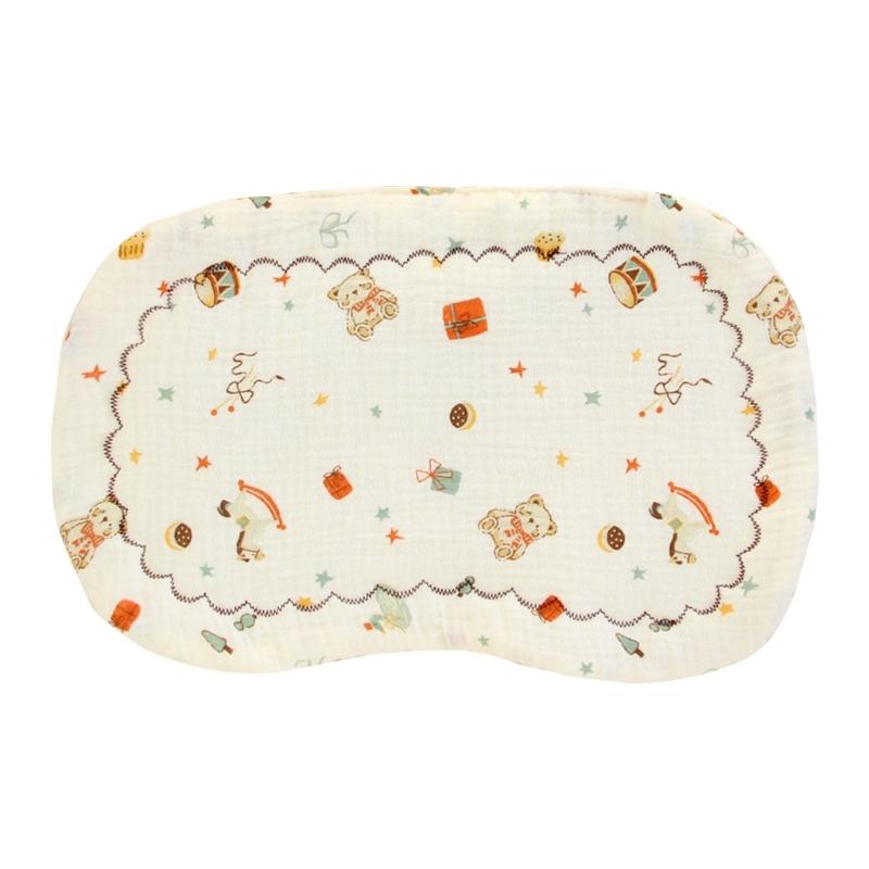 

Comfortable & Safe Baby Head Shaping Pillow Breathable Newborn Pillow Bear Rabbit Print Baby Pillow Gentle Support 1