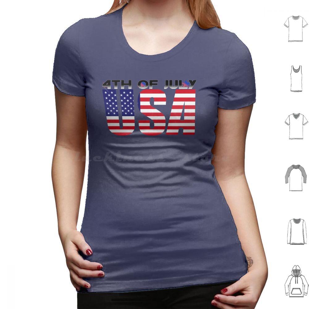 4. Juli T-Shirt Baumwolle Herren Damen DIY Druck 4. Juli Tag USA Amerikanischer Stolz Rot Weiß Blau Patriotische Sterne Und