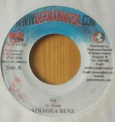 7inch Record SPRAGGA BENZ - Gs NONE Germain Music 2000 Jamaica Reggae, Ska & Dub Used