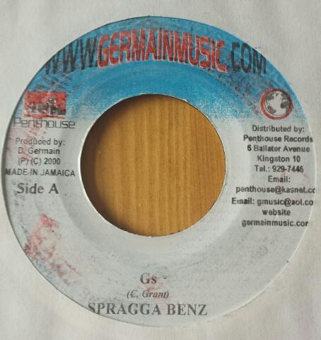 

7inch Record SPRAGGA BENZ - Gs NONE Germain Music 2000 Jamaica Reggae, Ska & Dub Used