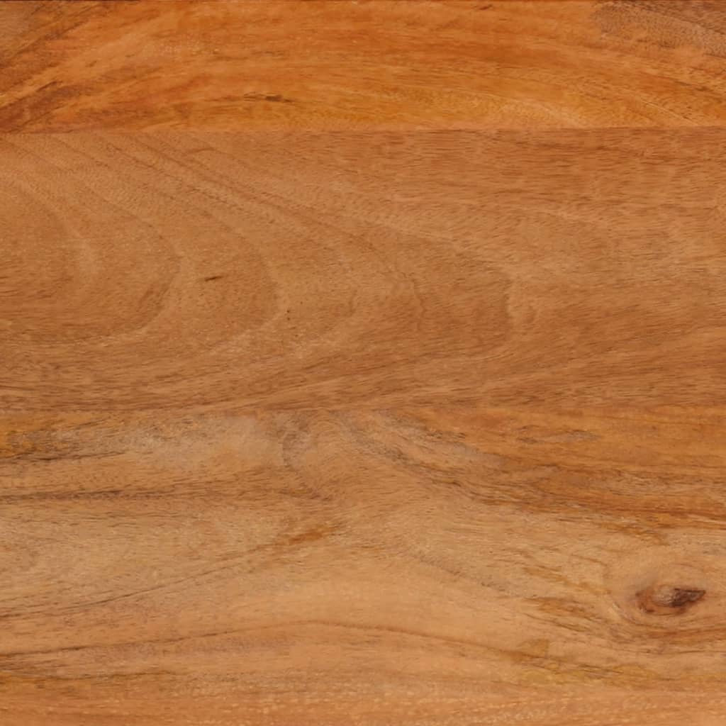 Coffee Table In Brown and Black 100x54x40 Cm Solid Mango Wood