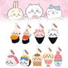 Soft Plush Bear Sushi Keychain Set Lovable Japanese Anime Characters For Gifts
