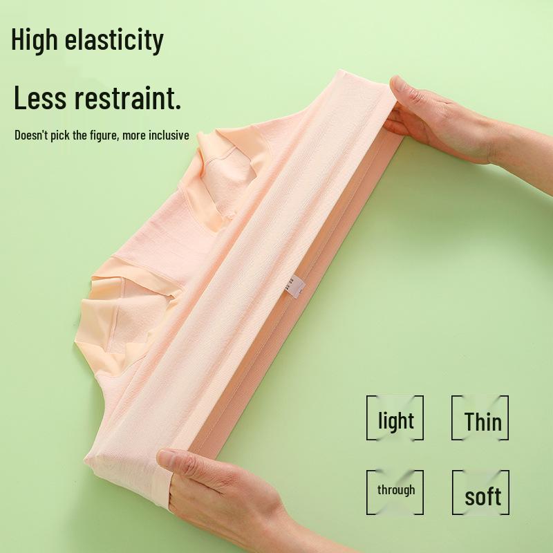 Women's Anti-Exposure Mid-Rise Cotton Briefs with Antibacterial Crotch - High Elasticity, Seamless, Comfortable Fit