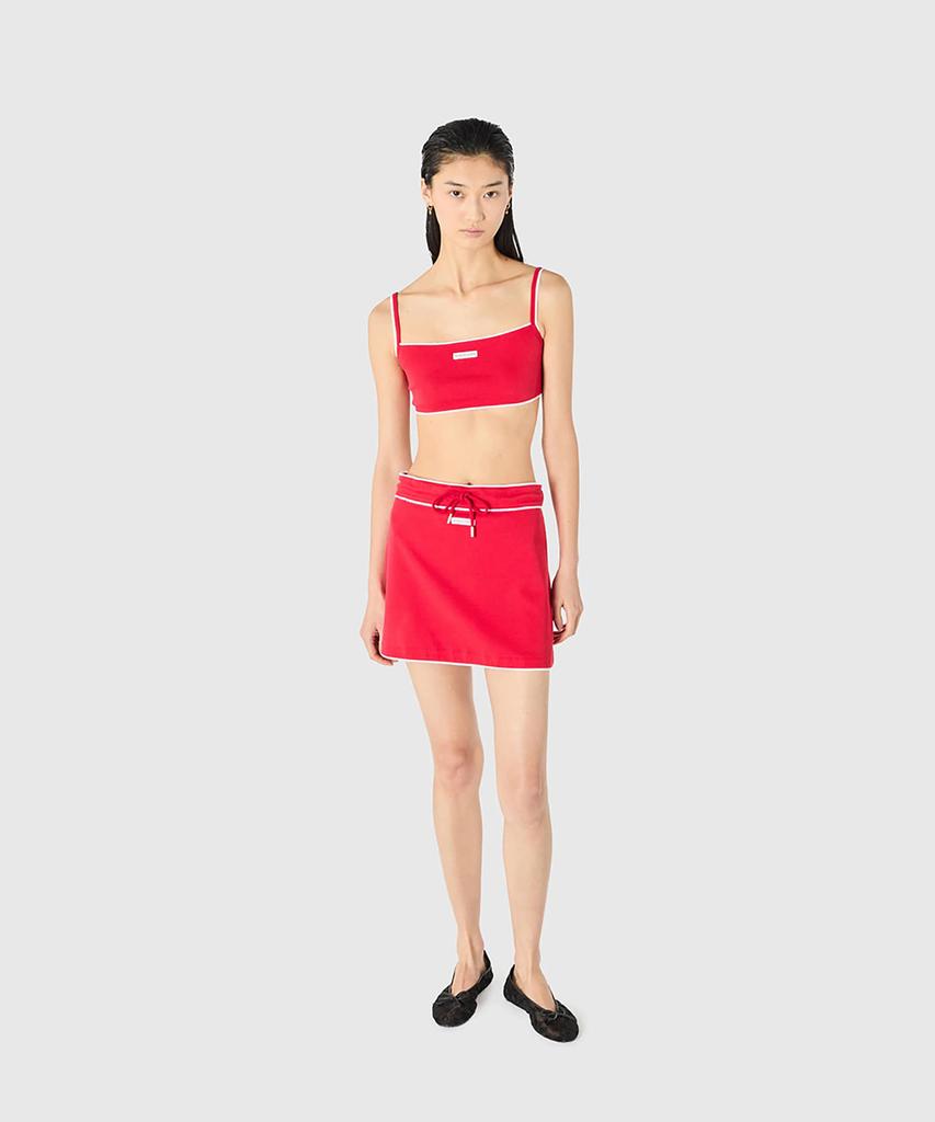 MARINE SERRE (W) Cute 70S Mini Skirt Red Cute 70S Mini Skirt Rd10 Red