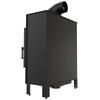 Steel fireplace KRATKI LUCY SLIM 10 kW Ø 160 black thermotec