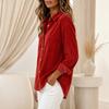 Women's Long Sleeve Corduroy Casual Button Up Shirt for Fall and Winter