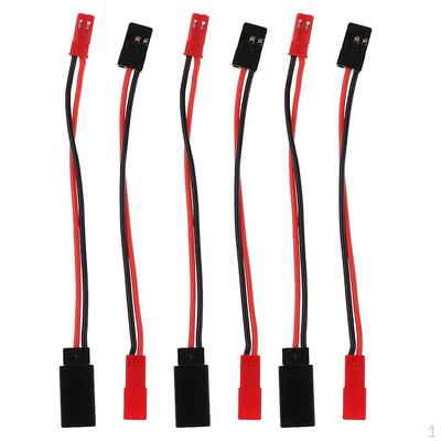 6x RC JST auf JR Buchse / Stecker Batterieanschluss Umwandlungskabel
