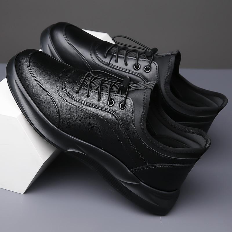 2024 New Shoes for Men Genuine Leather Casual Shoes Flat Sport Shoes Street Fashion Sneaker