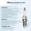 TORCH F6RTC 3 Piece Set Spark Plug Compatible with NGK
