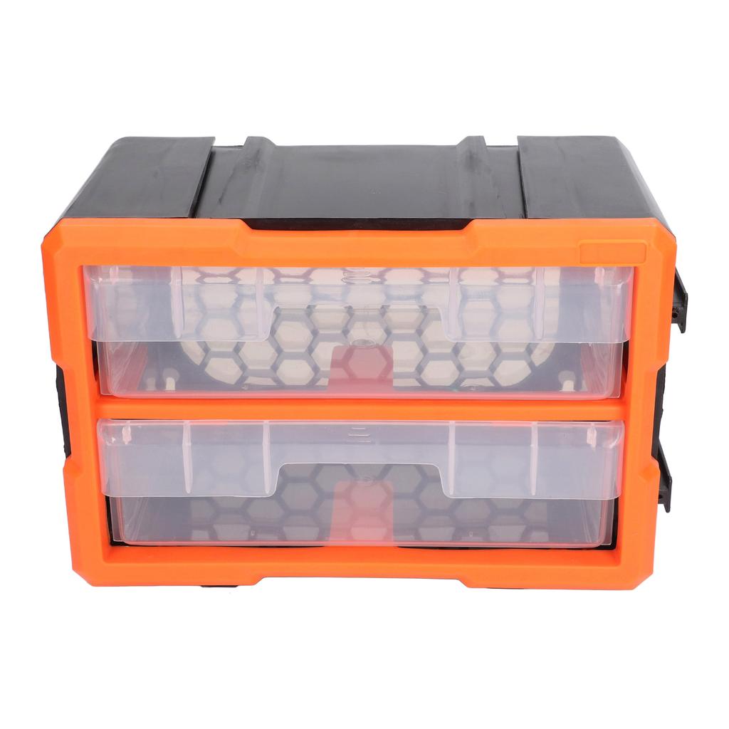 Hardware Box Organizer 2 Schubladen Werkzeugkasten Große Kapazität Schrauben Komponenten Aufbewahrungskoffer