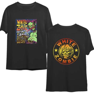 Vintage 90er WHITE ZOMBIE 1995 Tour Konzert T-Shirt 2-seitig Klassisches Design