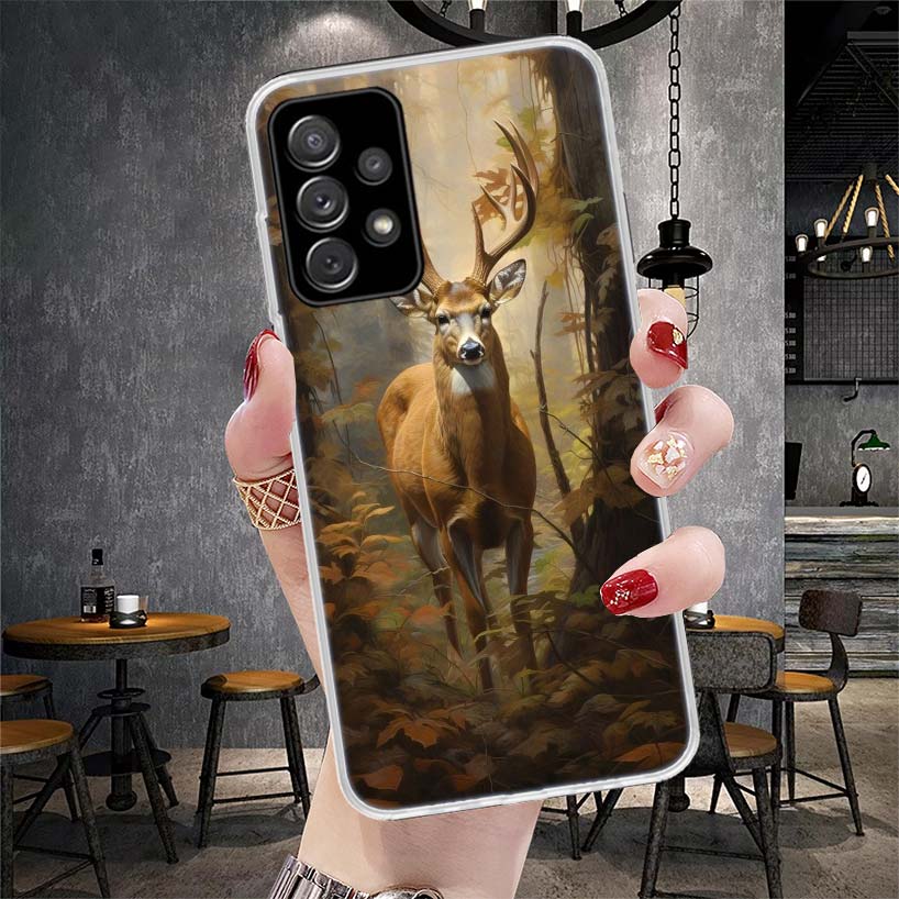 Hirschjagd Camo Handyhülle Für Samsung Galaxy A12 A22 A32 A52 A72 A02S A51 A50S A71 A70 A31 A20S Note 20 Ultra S10 A10S Galaxy