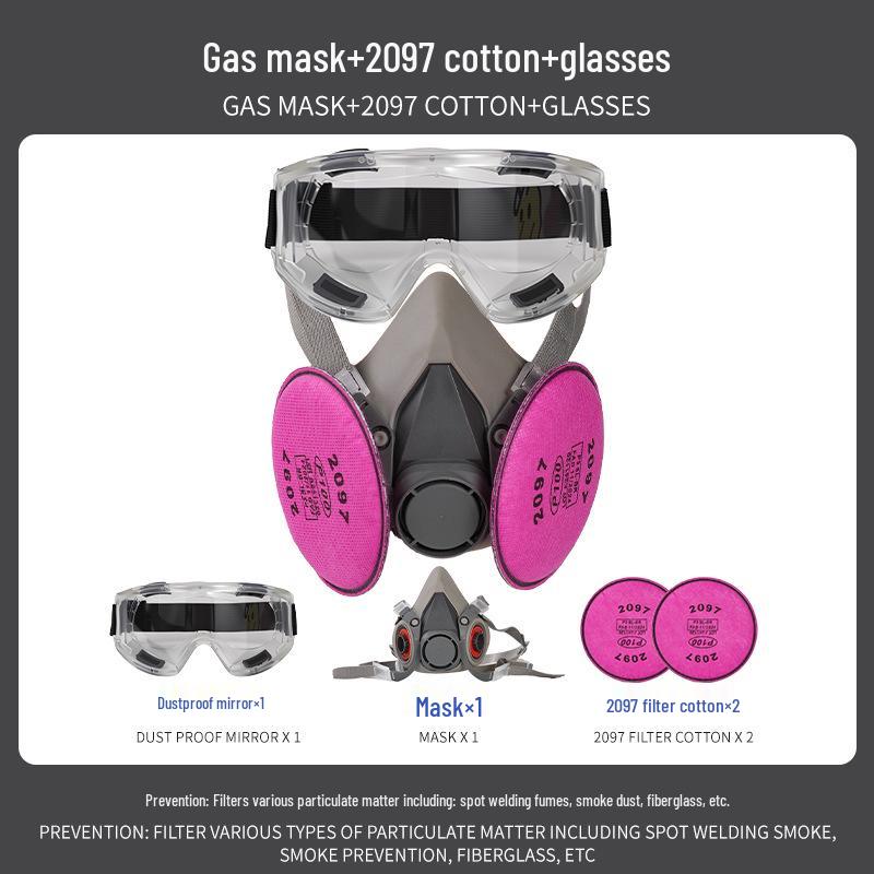 Industrial Respirator Gas Mask for Dust, Smoke, and Toxic Protection