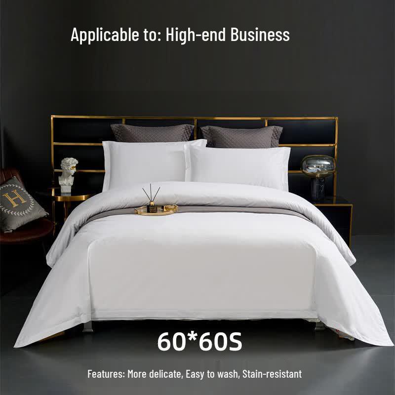 Faunen Hotel Collection Washed Cotton 4-Piece Bedding Set
