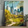 1 Box of 1000pcs New York Central Park Puzzle Suitable for & Families, -Scale Brain Challenge, Unframed Wall Art Gift for Birthday, Holiday, Home Deco