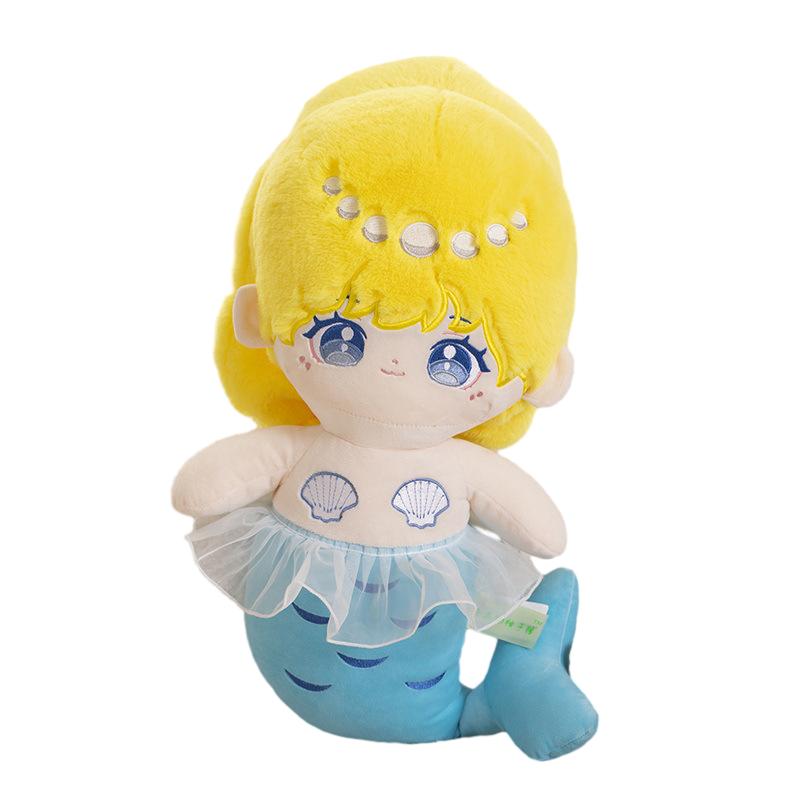 Mermaid Pillow Doll Plush Toy Girls Bedtime Play Companion Present Decoration