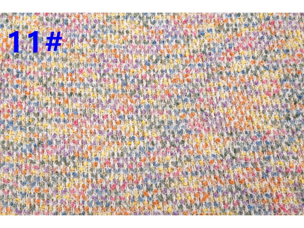 Thick Needle-Dyed Hydrangea Knit Fabric: 2024 Autumn/Winter Colorful Small Fragrance Style Fabric