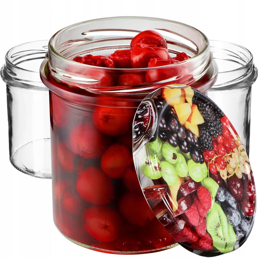 KADAX 10x Glas Glas 350ml Für Konserven Marmelade Honig Pastete Fleisch