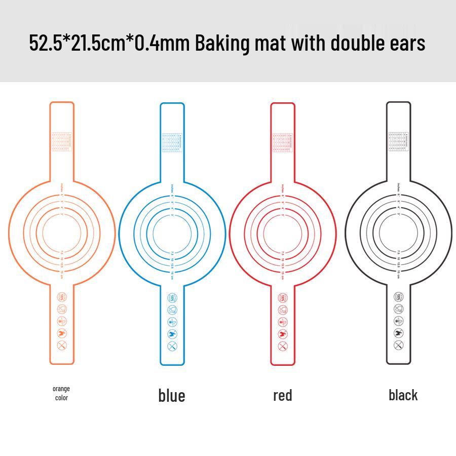 Silicone Baking & Kneading Mat - Heat-Resistant, Food-Grade, Large Cutting Board for Pizza & Macarons