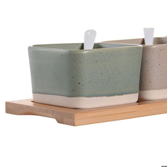 Bamboo Tableware Set - DKD Home Decor - 29 X 11.5 X 1.5 Cm - Multicoloured - For Adult