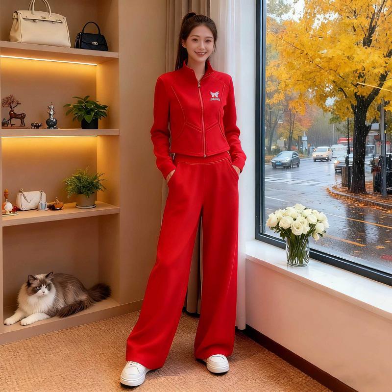 Women s European-Style Winter Velvet Hoodie & Sweatpants Set - New 2025 Casual Sportswear Large