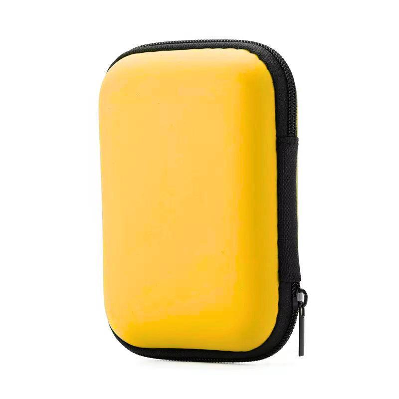 1Pc Portable Mini Tech Accessory Organizer Bag, Eva Hard Shell For Earbuds, Usb Drives & Chargers Home & Travel Organization