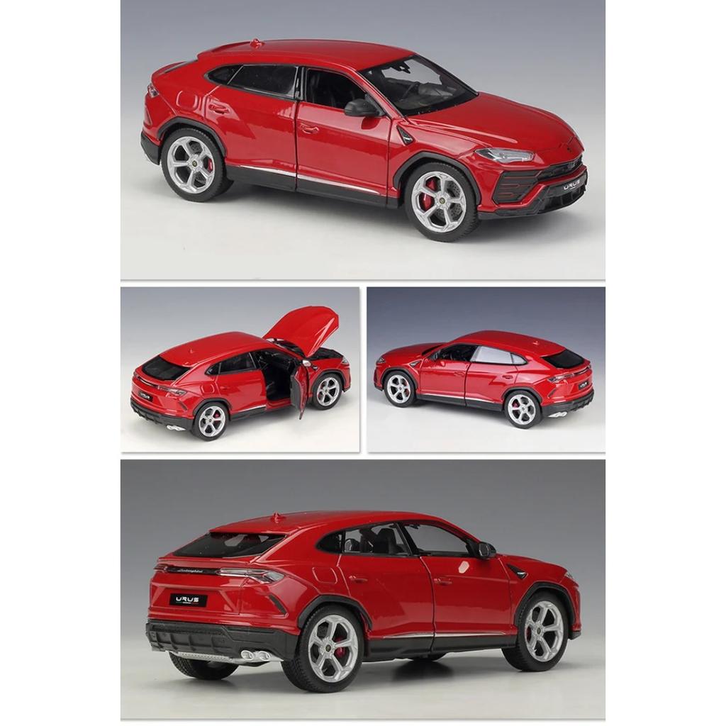 WELLY 1/24 Lamborghini URUS SUV Alloy Sports Car Model Diecasts Metal Racing Car Vehicles Model Simulation Collection Kids Gifts