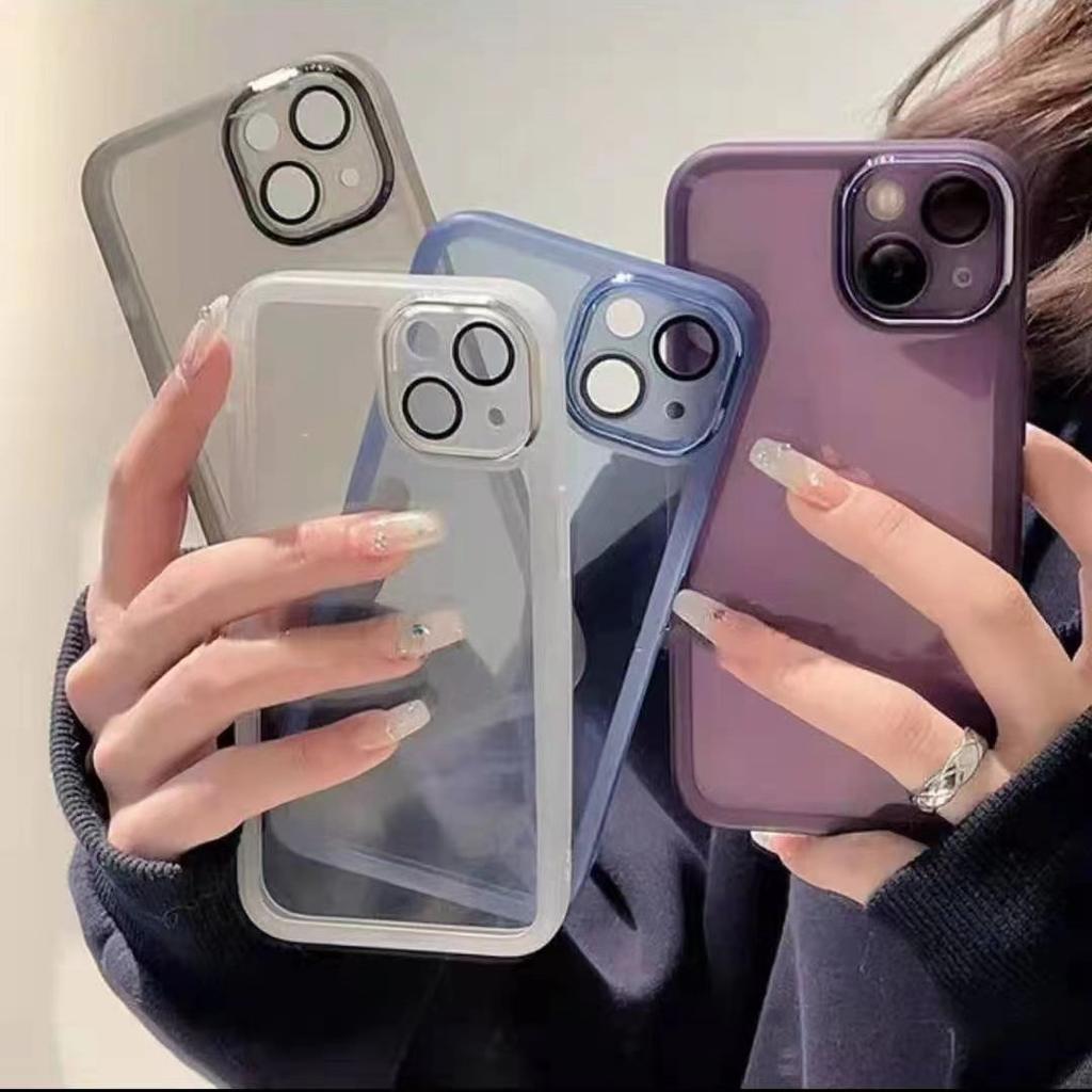 Transparent Shockproof Silicone Case for VIVO Y78 Y77 Y77E Y16 Y17 Y18 Y35 Y20 Y21S Y52S Y76S Y200i Y200 X70 X80 X90 X100 Pro S15 S17 S18 S19 Pro
