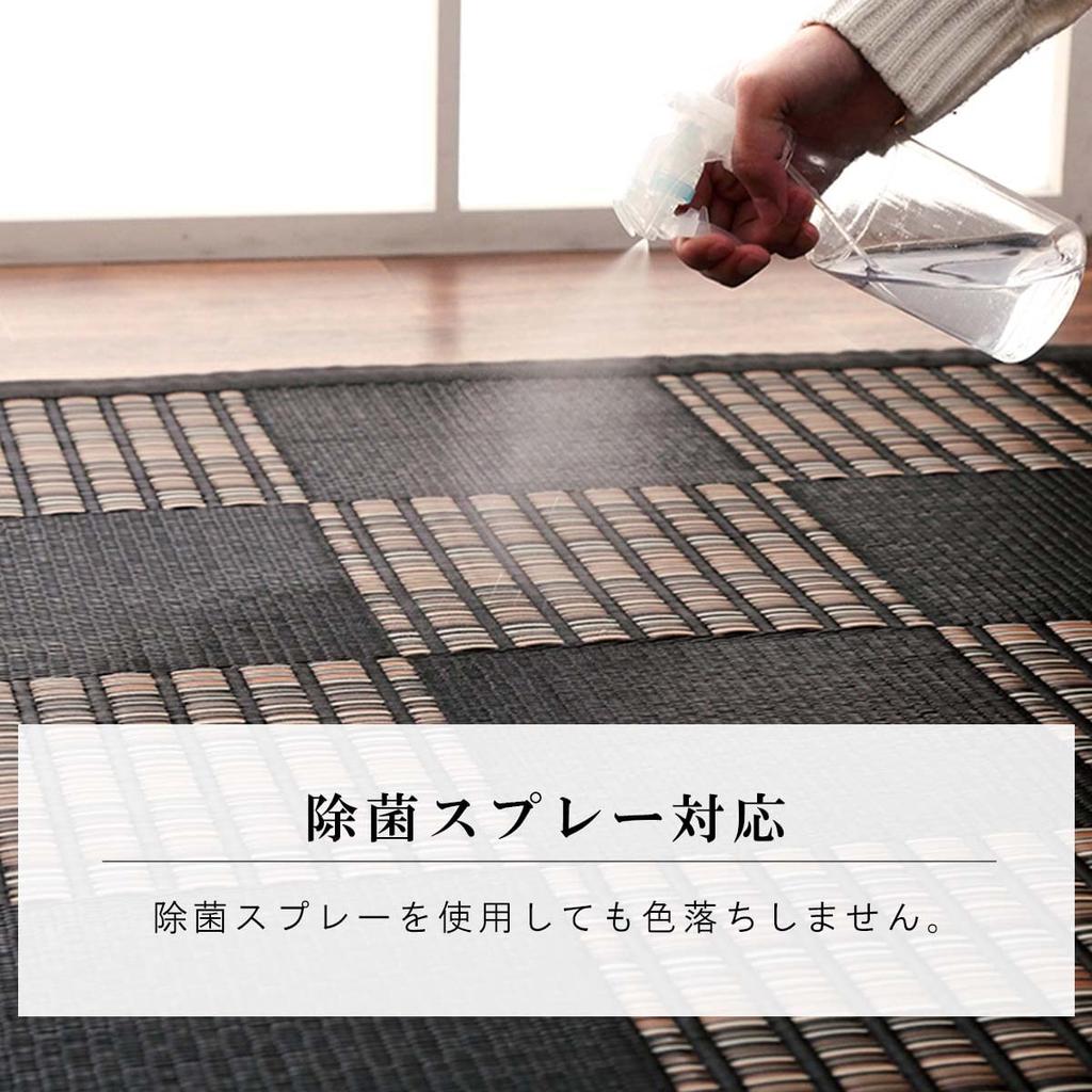 Ikehiko Rug Carpet Tatami Mat Soft To the Touch Rectangular Made In Japan Weed PP Navy Edoma 6 Tatami Mat 261 X 352 Cm Carpet Made of Durable PP