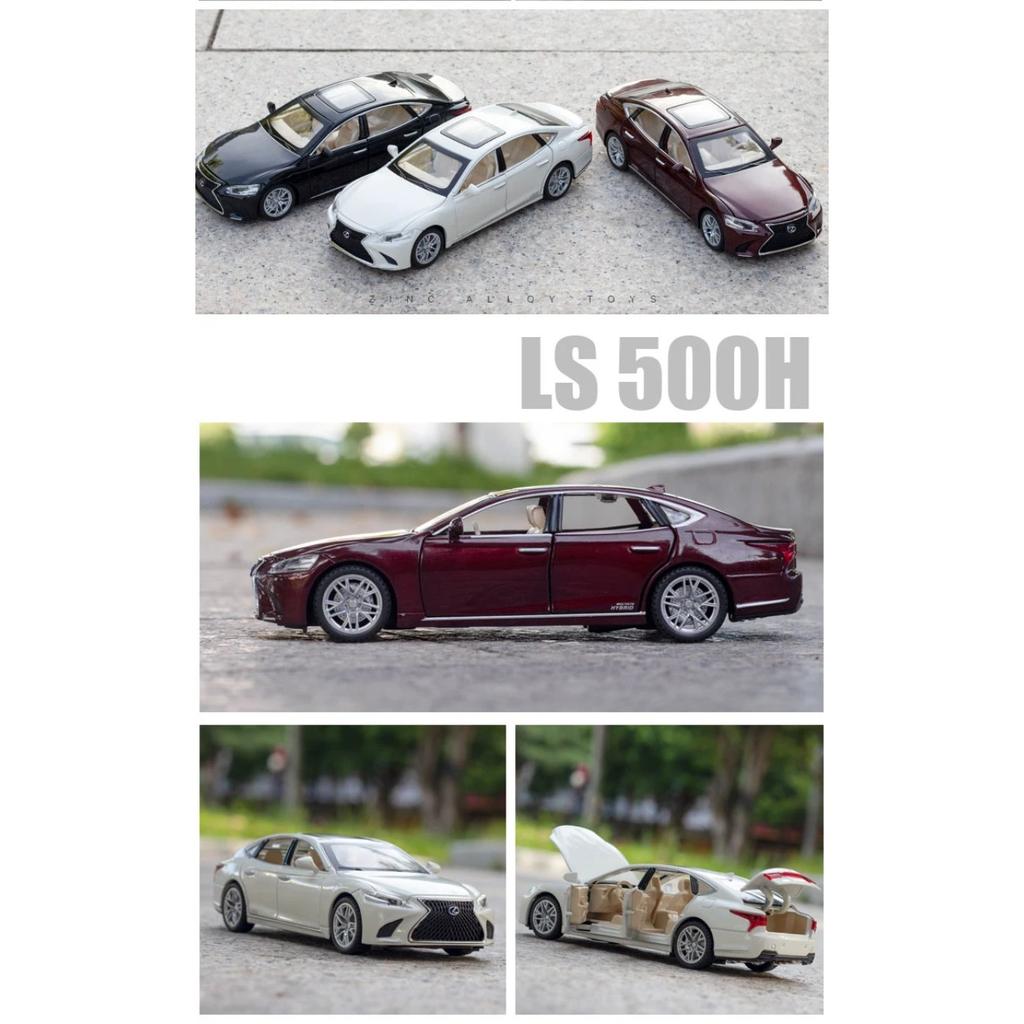 1/32 Alloy Die-cast Lexus LS500 Car Model Simulation Sound and Light Sedan Children's Toys with Base Ornaments Gift
