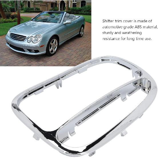 Shifter Trim Cover Fit for Benz C240 C320 CLK320 CLK500, Center Shifter Trim Cover 2032672088 Replacement