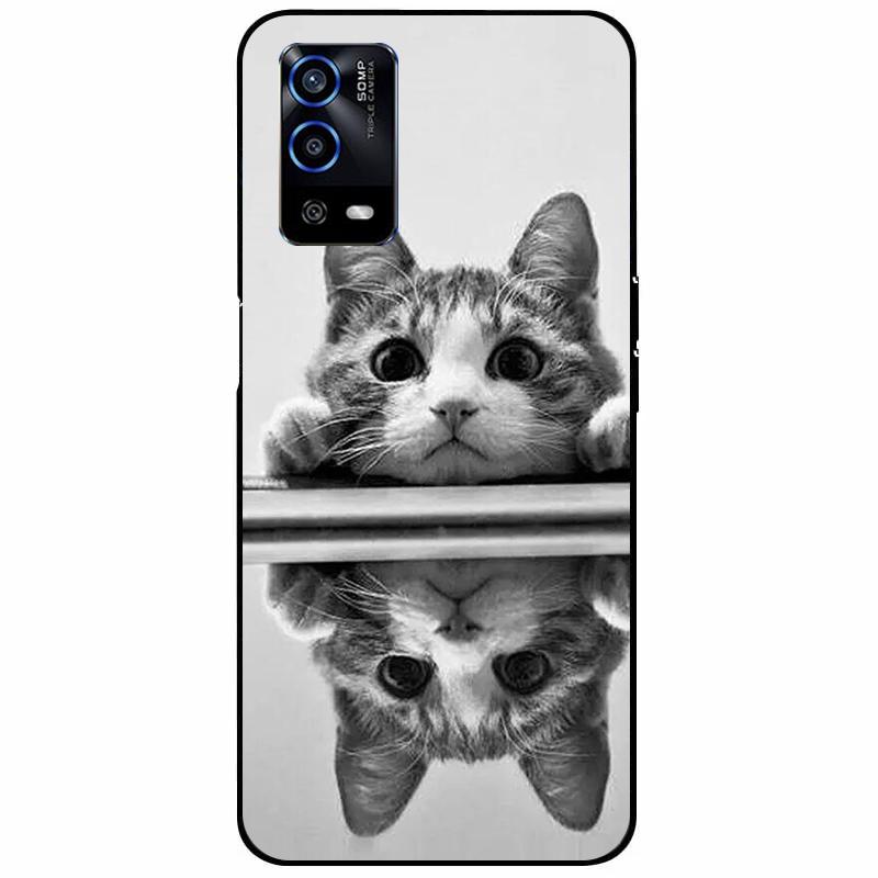 For Oppo A55 4G Case 6.51'' Soft Silicone Protective Marble Phone Cover for Oppo A55 Case TPU Funda For OPPOA55 A 55 CPH2325 Bag