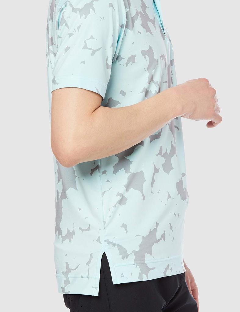 FootJoy Men's Botanical Camouflage Lyle Shirt, Ice Blue, Size S (FJ-S21-S06)