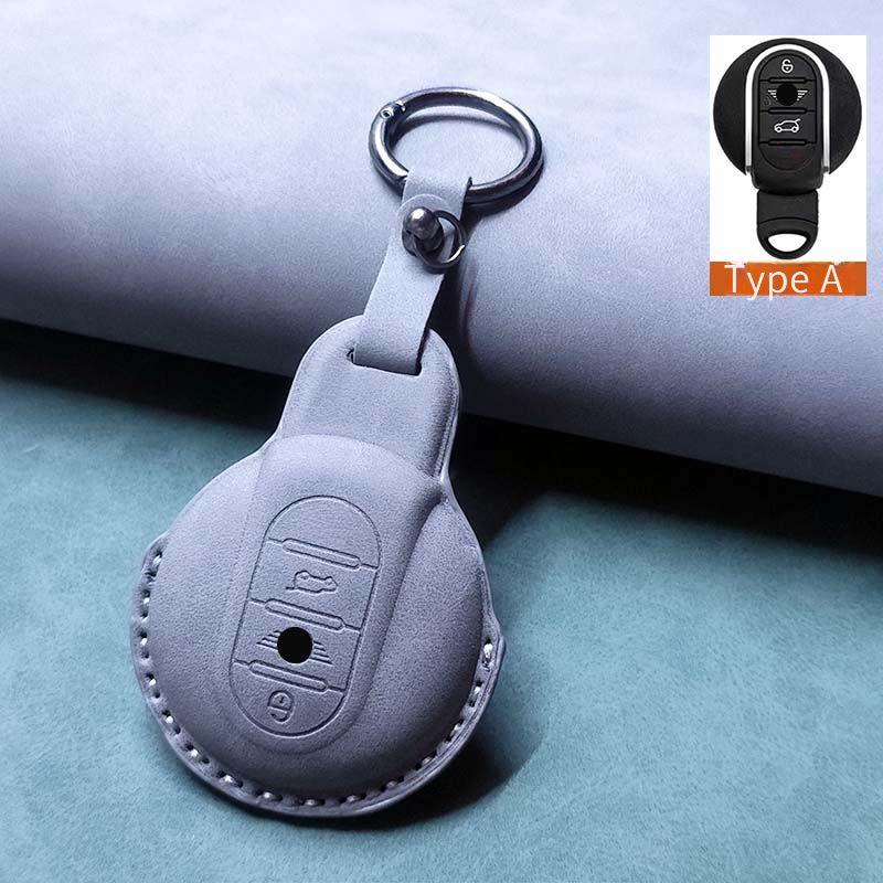 

Car Remote Key Case Cover for BMW MINI COOPER S ONE JCW F54 F55 F56 F57 F60 CLUBMAN COUNTRYMAN Leather Keychain Accessories