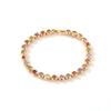 Waterproof Luxury Gold Color  Bangle Handmade Round Shape Cuff Bracelet  Female Lady Girl