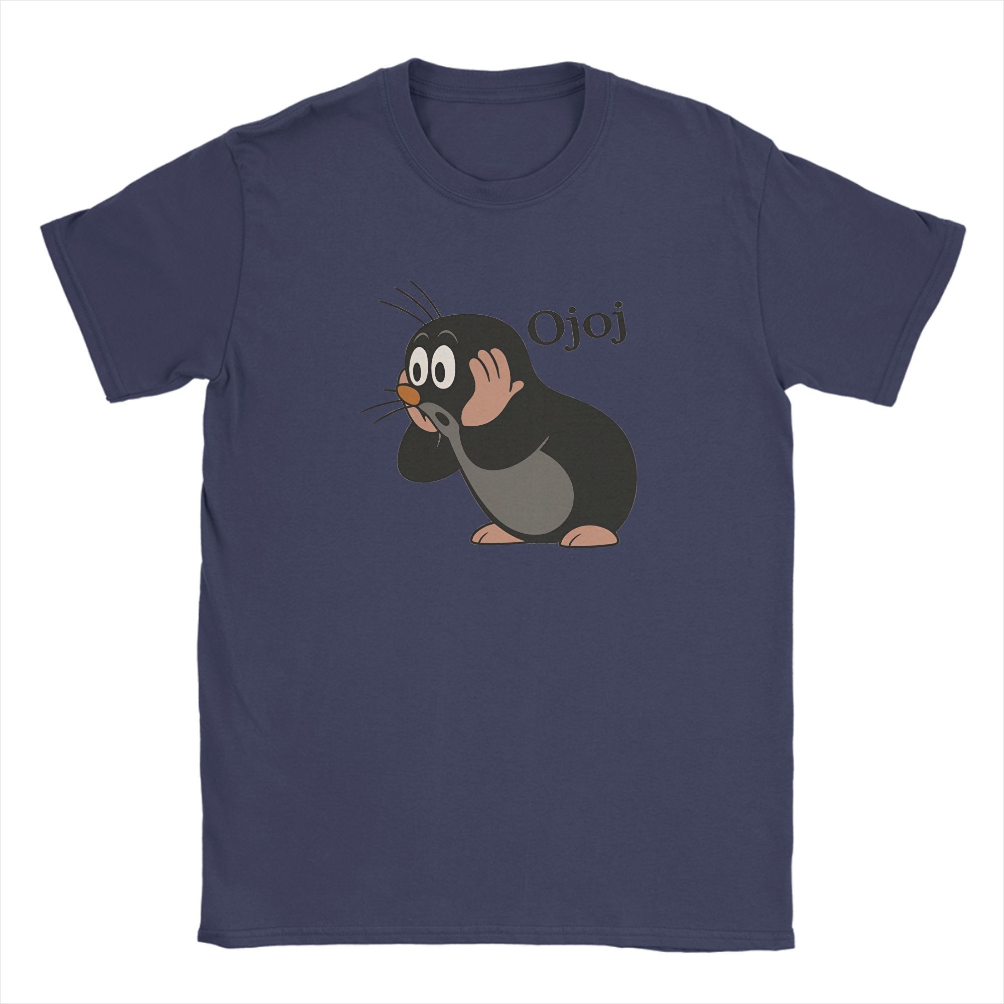 

Men T-Shirt The Little Mole Novelty 100% Cotton Tees Short Sleeve T Shirts Round Neck Tops Gift Idea 3XL