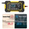 Car Battery Charger 12V 6A Touch Screen Pulse Repair LCD For Auto Moto Fast Power Charging Wet Dry Lead Acid Digital LCD Display