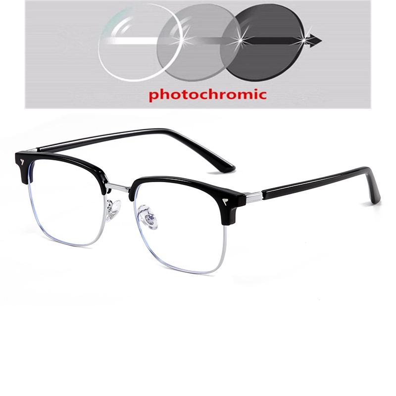 0 -0.5 -0.75 To -6.0 Half Frame  Anti Blue Rays Square Nearsighted Glasses For Women  Shortsighted Prescription Spectacles