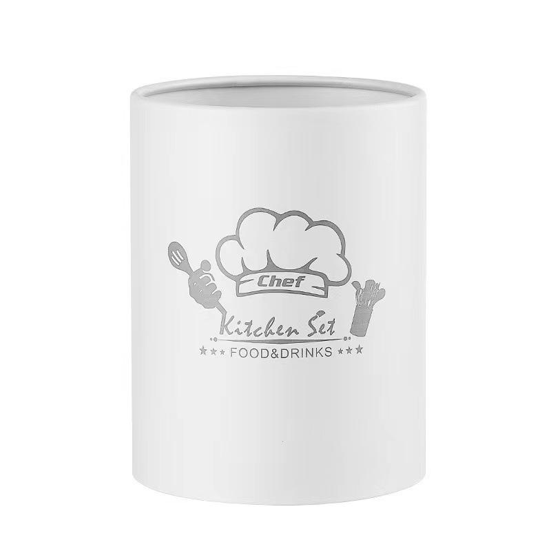 6-teiliges Küchenutensilienset aus Massivholz und Silikon: Hitzebeständige, antihaftbeschichtete Kochutensilien mit Aufbewahrung