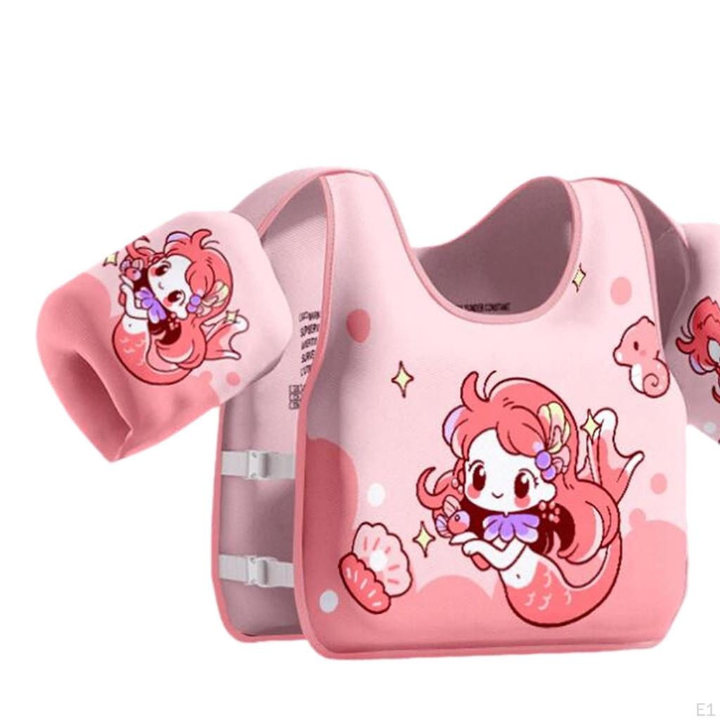 Kids Swim Vest Portable Baby Floats Swimming Jacket for 2-6 Years Boys Girls